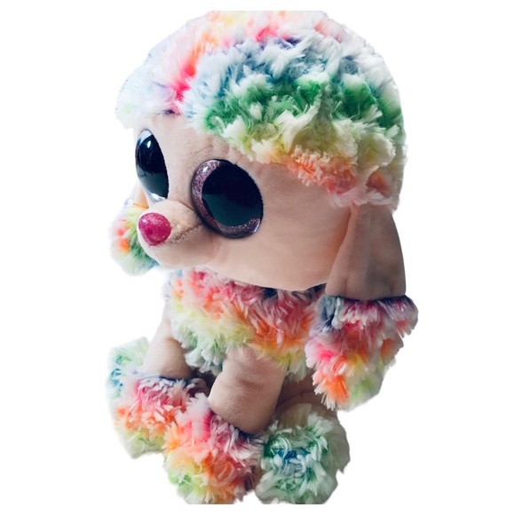 TY Beanie Boos - Rainbow Poodle - 9” Tall - Picture 2 of 11